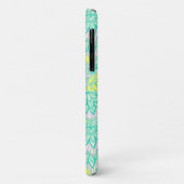 可愛い緑の黄色の花柄 Case-Mate iPhoneケース (裏面/左)