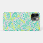 可愛い緑の黄色の花柄 Case-Mate iPhoneケース (裏面(横))