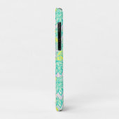 可愛い緑の黄色の花柄 Case-Mate iPhoneケース (裏面/左)