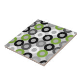 可愛い緑の黒と白のドットのベクトルパターン タイル (側面)