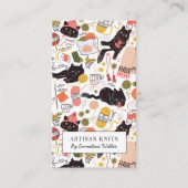 可愛い編み物事業と編み物指導 名刺 (正面)