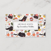 可愛い編み物事業と編み物指導 名刺 (正面)