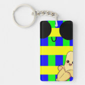 可愛い縫い目の可愛いバナナ キーホルダー (正面)