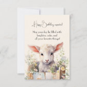 可愛い羊が箱の中に閉じ込められている (正面)