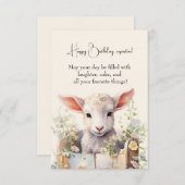 可愛い羊が箱の中に閉じ込められている (正面/裏面)