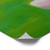 可愛い羊と牛のフォーク絵画ズバイGordon Bruce ポスター (角)