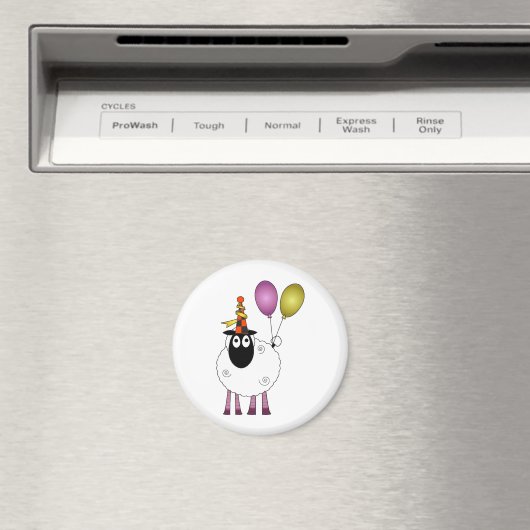 可愛い羊のパーティー時。 マグネット (インサイチュ (食洗機))