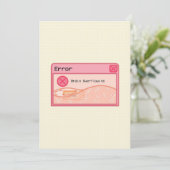 可愛い美学パステルピンクカード（エラーメッセージ） (スタンド正面)