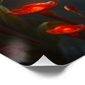 可愛い羽毛の妖精アート ポスター (コーナー)