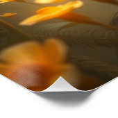 可愛い羽毛の妖精アート ポスター (コーナー)