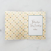 可愛い考えブラウンベア カード (内部)