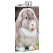 可愛い耳の垂れたウサギ フラスク (右)
