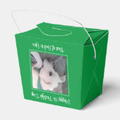 可愛い聖パトリックの日グリーン怠惰な犬の好意ボックス フェイバーボックス (裏面サイド)