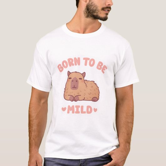 可愛い肌寒い生まれキャピバラ Tシャツ (正面)