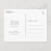 可愛い脚本と平和の愛の喜び シーズンポストカード (裏面)