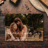 可愛い脚本と平和の愛の喜び シーズンポストカード