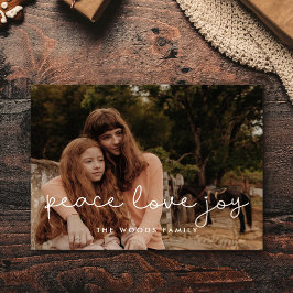 可愛い脚本と平和の愛の喜び シーズンポストカード