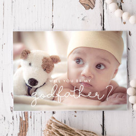 可愛い脚本ゴドファープロポーズ写真カード 招待状