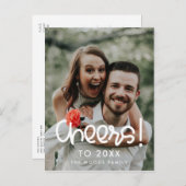 可愛い脚本応援2026年正月写真 ポストカード (正面/裏面)