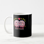 可愛い脳とハートシール コーヒーマグカップ (左)