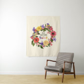 可愛い自分に優しいセルフラブフローラ引用文 タペストリー (インサイチュ)