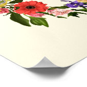 可愛い自分に優しいセルフラブフローラ引用文 ポスター (角)