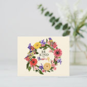 可愛い自分に優しいセルフラブフローラ引用文 ポストカード (スタンド正面)