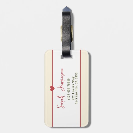 可愛い自分に優しいセルフラブフローラ引用文 ラゲッジタグ (裏面縦)