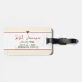 可愛い自分に優しいセルフラブフローラ引用文 ラゲッジタグ (裏面横)