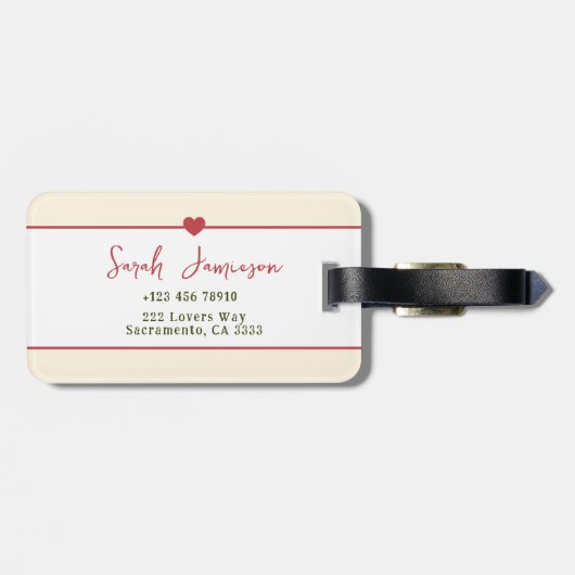 可愛い自分に優しいセルフラブフローラ引用文 ラゲッジタグ (裏面横)