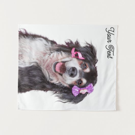 可愛い自分の写真を縦に作成 タペストリー (正面(横))