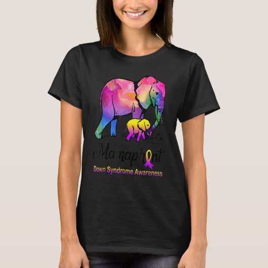 可愛い自己免疫性肝炎ママ象乳房動物A Tシャツ (正面)