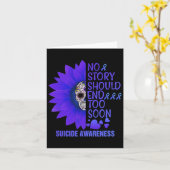 可愛い自殺が待ち受ける物語は早過ぎる カード (黄色い花)