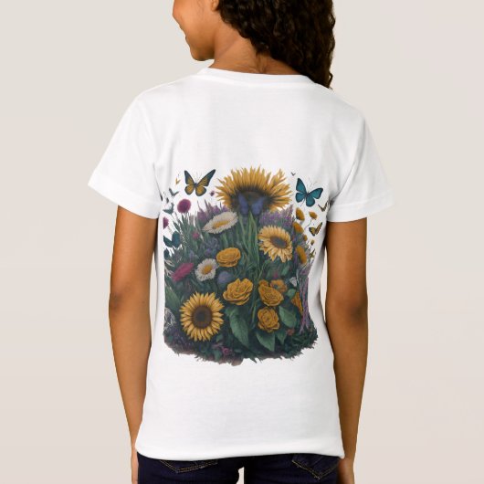 可愛い自然 Tシャツ (裏面)