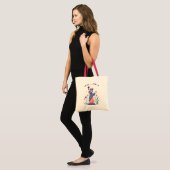 可愛い自由の女神ニューヨーク トートバッグ (正面(モデル))