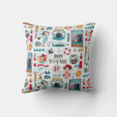 可愛い航海の青い赤い海パタガーリーーン クッション (裏面)