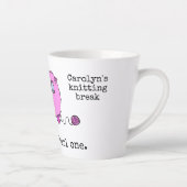 可愛い色の羊を一丸に編むパーソナライズされた カフェラテマグ (右)