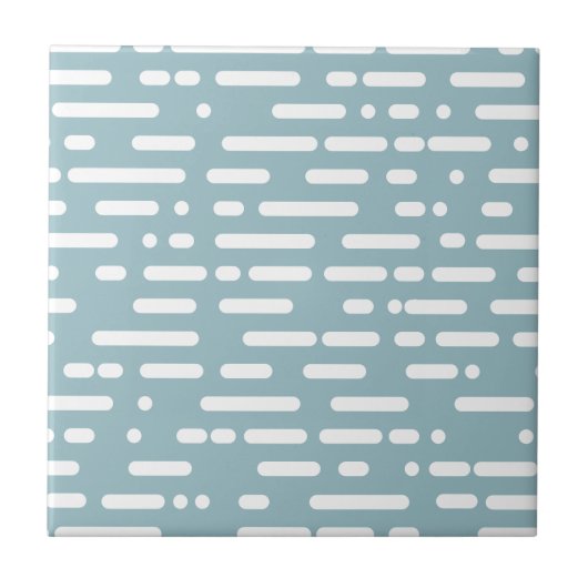 可愛い色ライトブルーとホワイトl抽象芸術 モダン タイル (正面)
