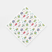 可愛い色数々ののロボット子供ロボット誕生日パーティー スタンダードランチョンナプキン (角)