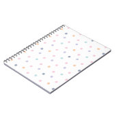 可愛い色dotsnシームレスパターン ノートブック (左側)