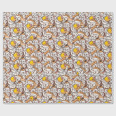 可愛い芝 ラッピングペーパー (フラット)