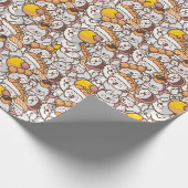 可愛い芝 ラッピングペーパー (角)