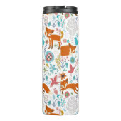 可愛い花と花柄 タンブラー (裏面)