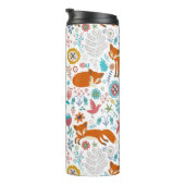 可愛い花と花柄 タンブラー (回転右)