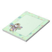 可愛い花の妖精ノートパッド ノートパッド (回転)