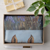 可愛い花の紫色のルピナス 薄葉紙 (ギフト)