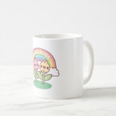 可愛い花の芽最高のが友最高の達のプン コーヒーマグカップ (正面右)