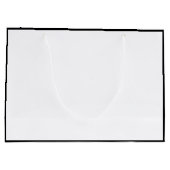 可愛い花嫁結婚メイドの感謝ブラック&ホワイト ラージペーパーバッグ (裏面)