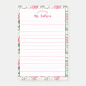 可愛い花柄のデスクガーリーから ポストイット (正面)