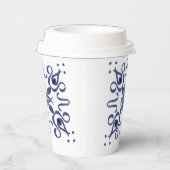 可愛い花柄の紙カップデザイン 紙コップ (右)